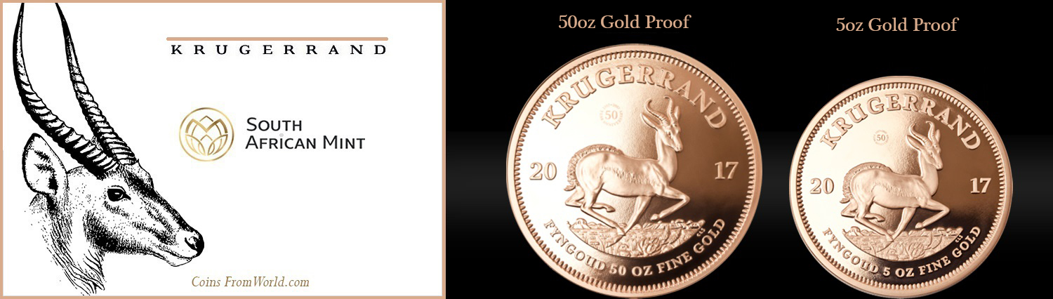 South Africa 2017 - Krugerrand 50th Anniversary 1967-2017 - 50 oz
